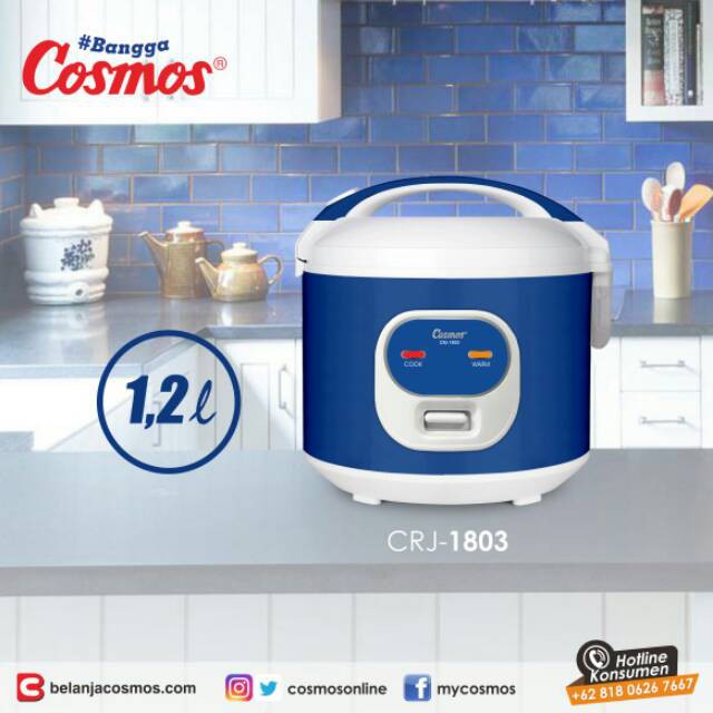 RICE COOKER / MAGIC COM COSMOS CRJ-1803 / CRJ 1803 1,2 LITER ( 1,2L ) ORIGINAL / ORI 100% TERMURAH !