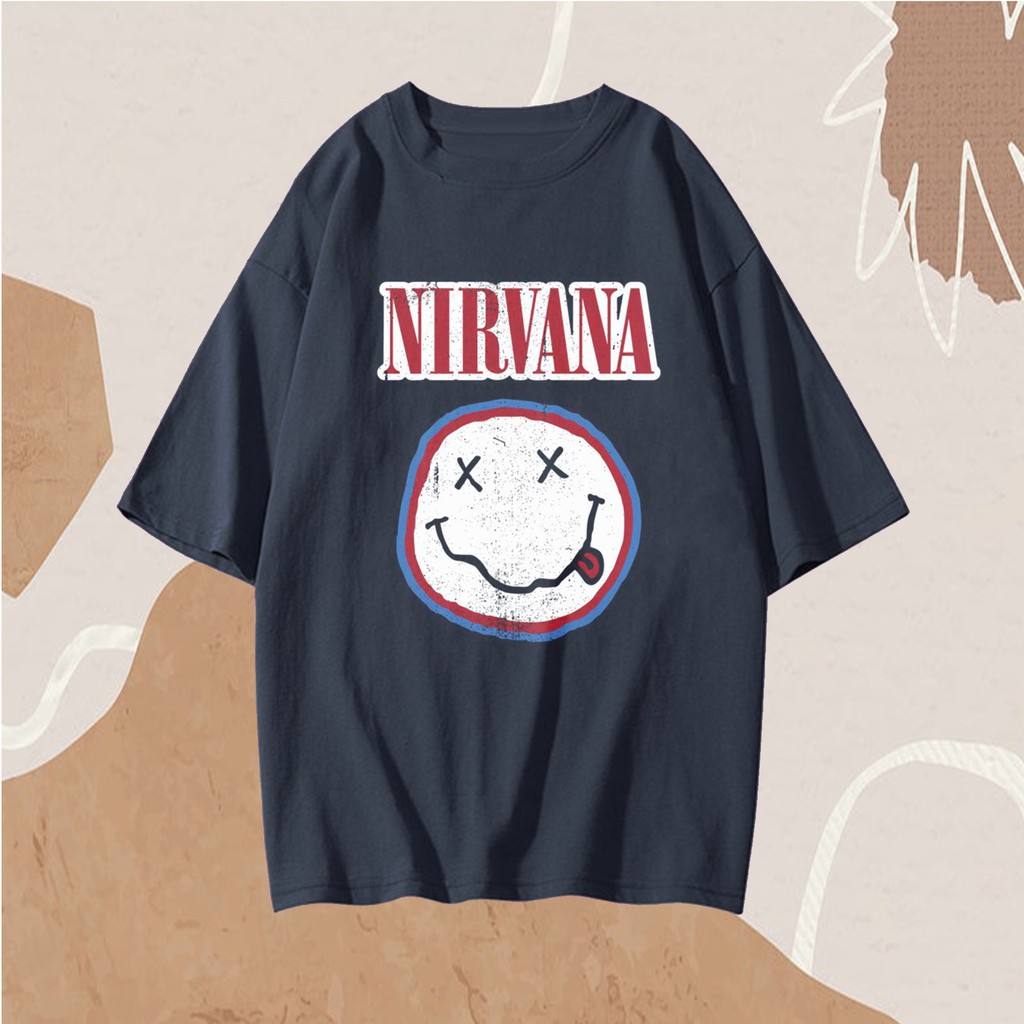 NIRVANA LOGO VINTAGE TEE OVERSIZED t-shirt