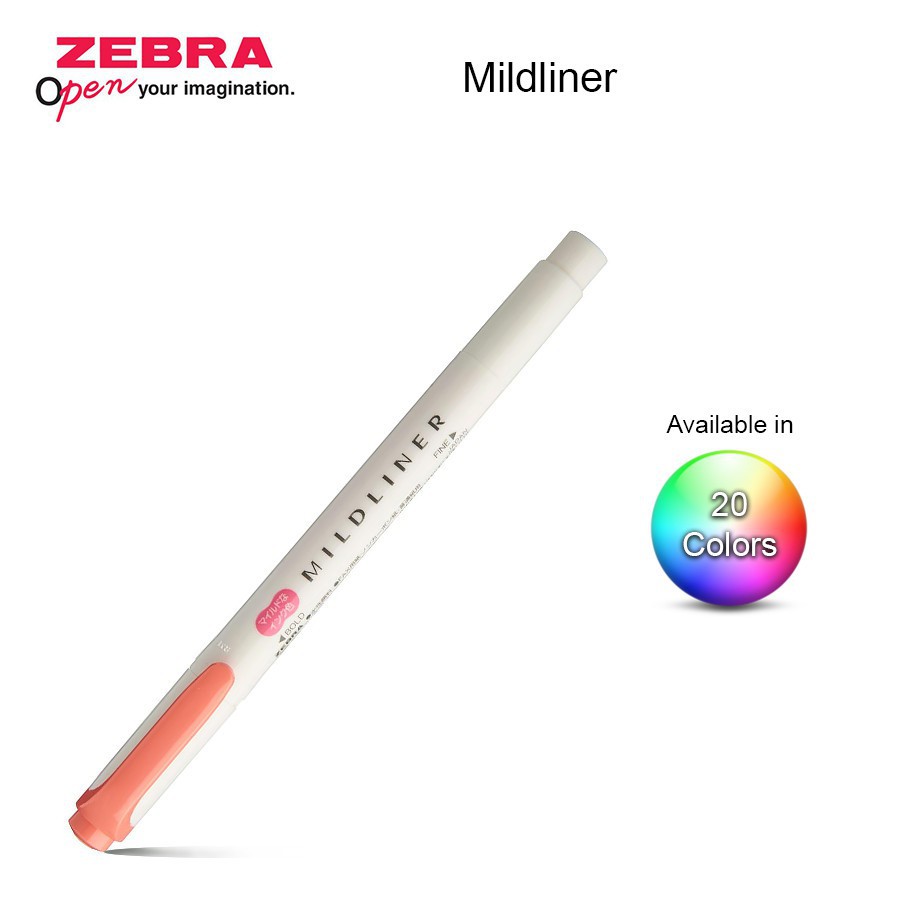 

Zebra Mildliner Double Ended (Water Based Marker) - Zebra Midliner