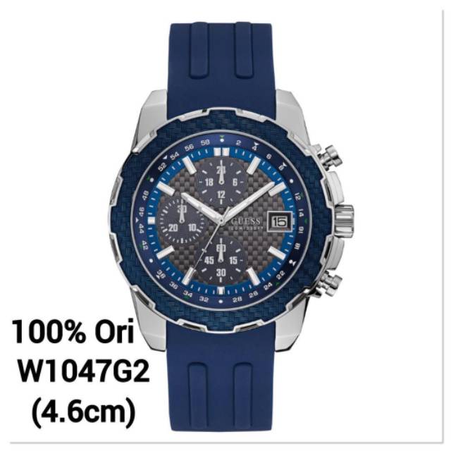 Jam Tangan Pria Merk Guess Type W1047G2 Original