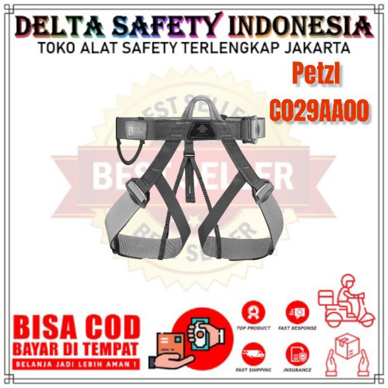 Petzl pandion harness new black perlengkapan climbing