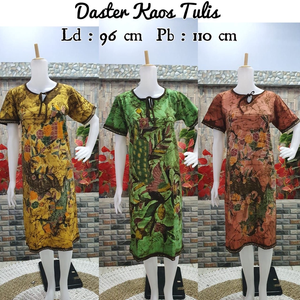 Daster batik tulis kaos ukuran allsize