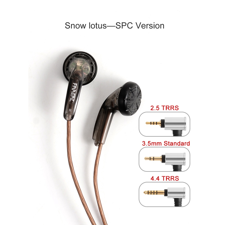 Faaeal Snow-Lotus 64ohms 4.4mm 2.5mm Earphone Earbuds Amplifier Hifi Kabel 3.5mm