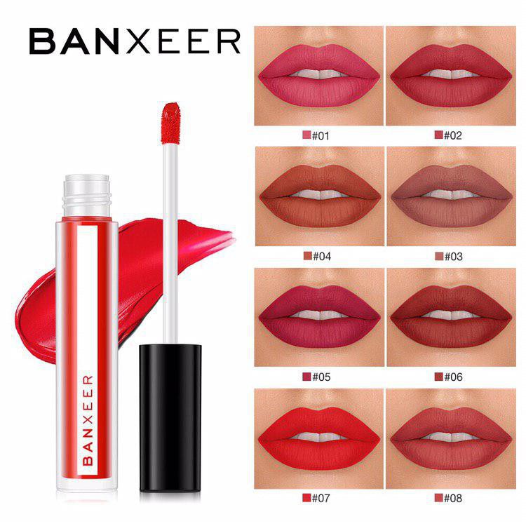 (READY &amp; ORI) Banxeer 8 Colors Long Lasting Waterproof Liquid Matte Lipstick - BX08 BX 08