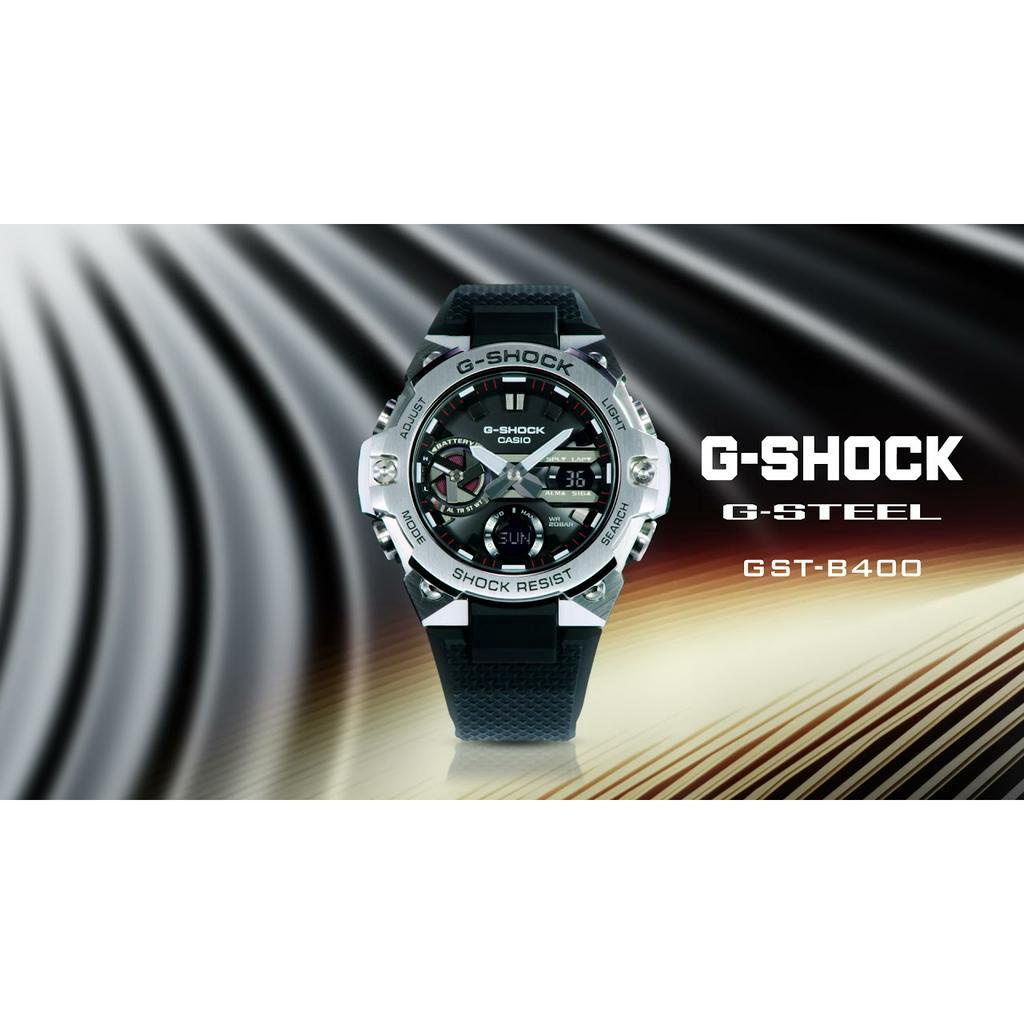 G-SHOCK GST B-400 ANTI AIR JAM TANGAN PRIA CASIO B400 RUBBER ORIGINAL MEWAH ELEGANT CASUAL FORMAL