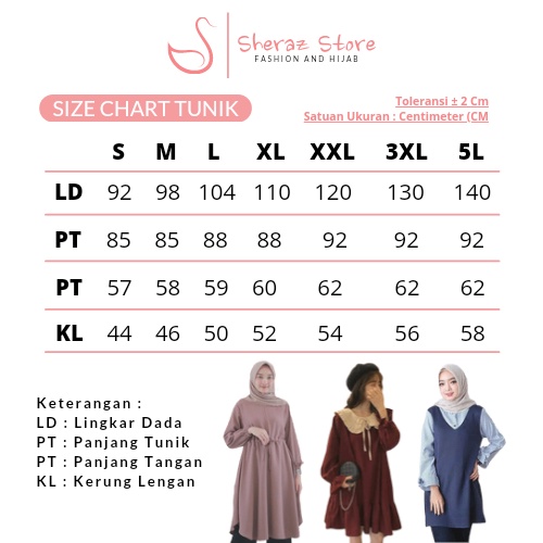 Atasan Tunik Oversize Jumbo Ld 120 130 140 CHARLOTA TUNIK S M L XL XXL XXXL 5L Tunik Tile Kondangan Wanita