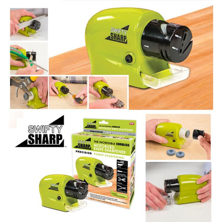 Swifty Sharp Pengasah Pisau gunting otomatis elektrik knife sharpener