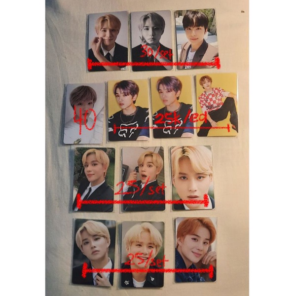pc photocard official nct cafe jeno jisung, ar selca jeno hotsauce, pc sticker jisung chenle hotsauc