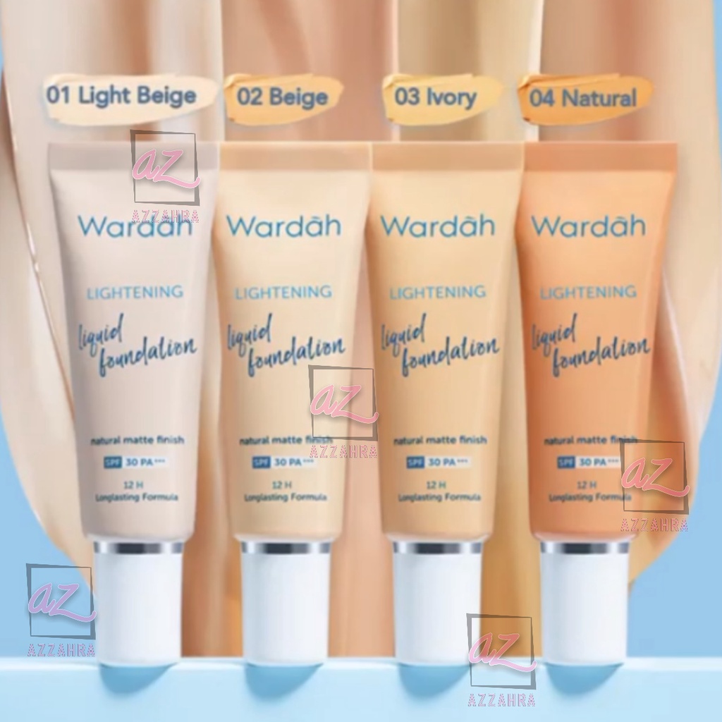 Wardah Lightening Liquid Foundation - Mencerahkan dan Meratakan Warna Kulit Dengan SPF 30