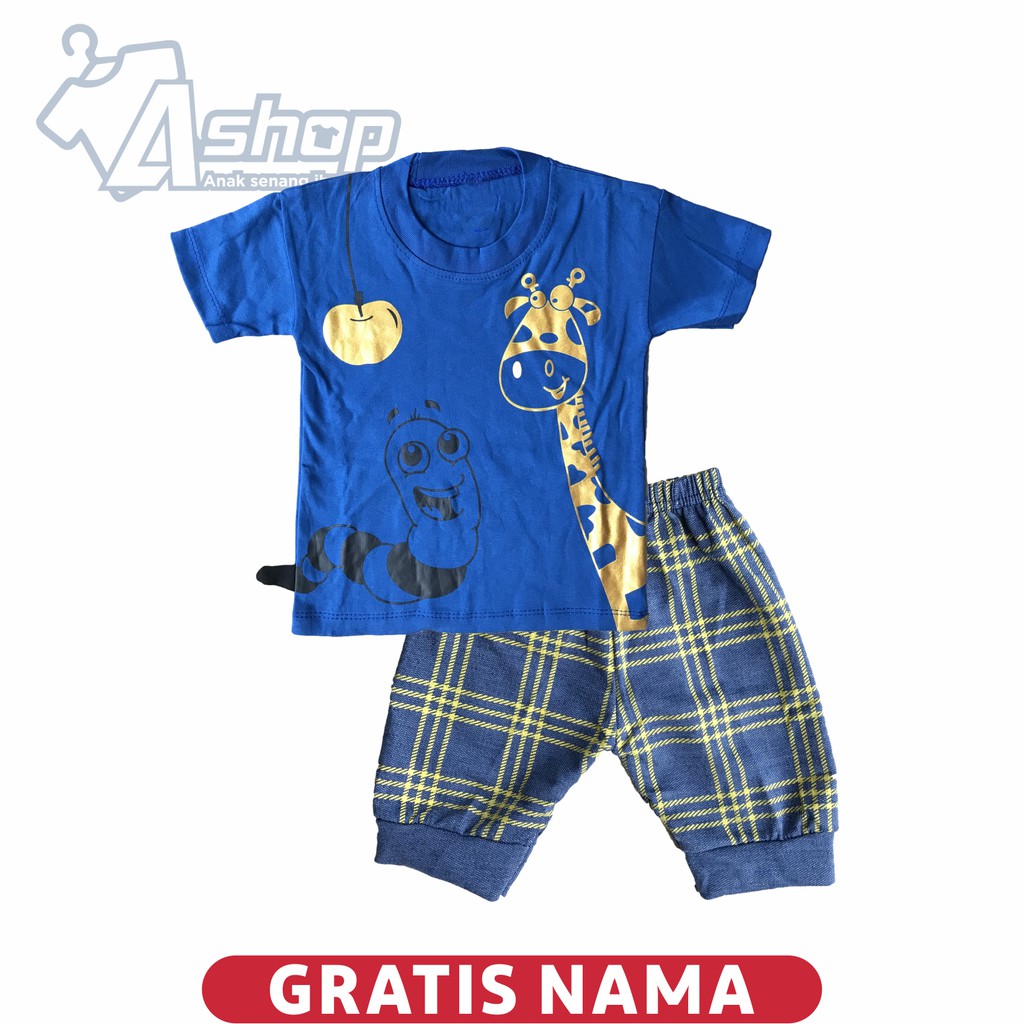 Baju Bayi Motif Jerapah 0-12 Bulan