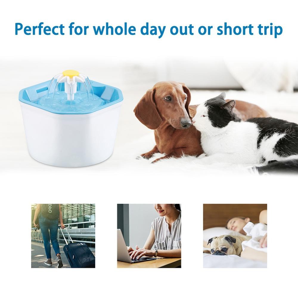 Tempat Minum Anjing Kucing 1.6 Liter Water Dispenser Fountain - 16EU - Blue / WINTO