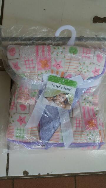 Selimut bayi double fleece import