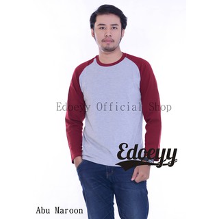 Edoeyy Raglan  Lengan  Panjang  kaos  Reglan Raglan  polos 