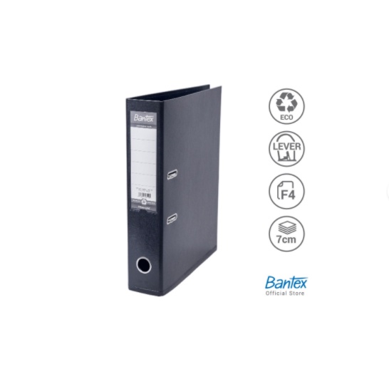 

Bantex Lever Arch File Ordner Plastic Folio 7cm Black #1465 10