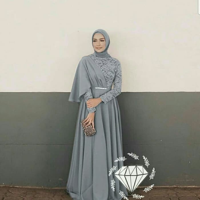 Grosir Maxy Ratu Abu Busana muslim pesta  Baju  gamis  brukat 