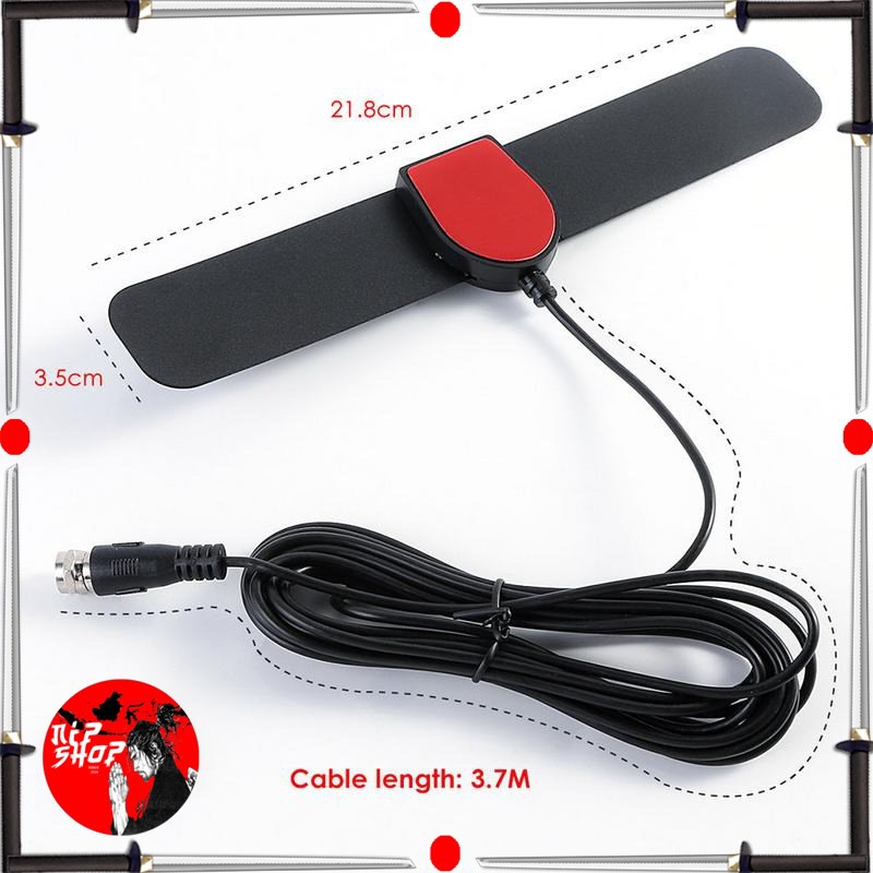 Taffware Antena TV Digital Indoor DVB-T2 High Gain 25dB - TFL-D141 - Black