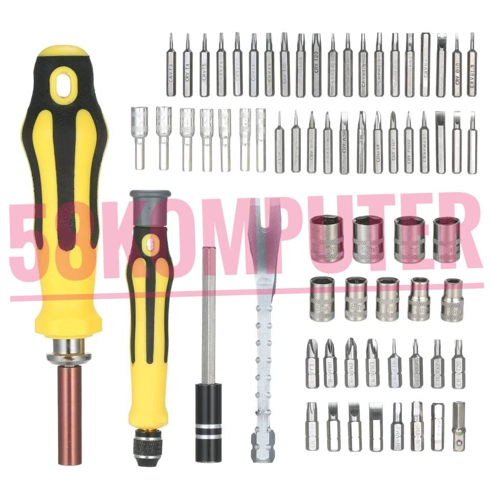 DEKO Obeng Set Reparasi 70 in 1 Obeng Set Obeng  Full Set 70 In 1 OBENG SERBAGUNA TOOL BOX OBENG SET