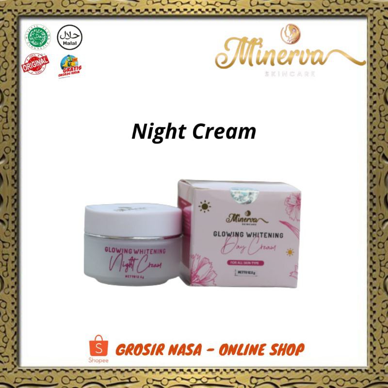 

ready minerva skincare BPOM / night cream / mencerahkan kulit wajah / mengenyalkan kulit wajah