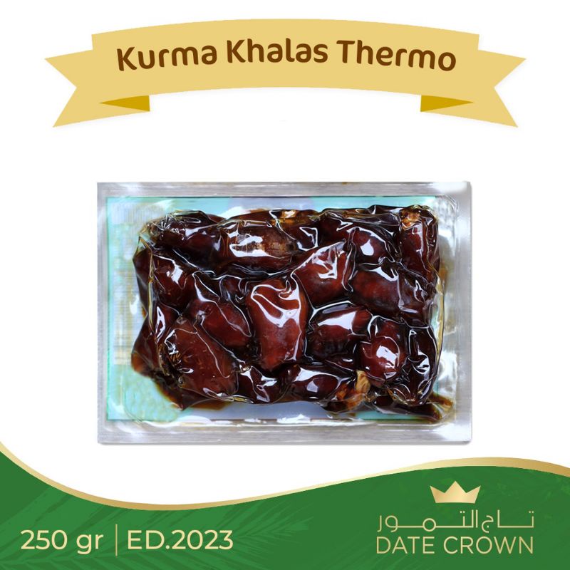 Date Crown Khalas 250 gram Kemasan Vakum