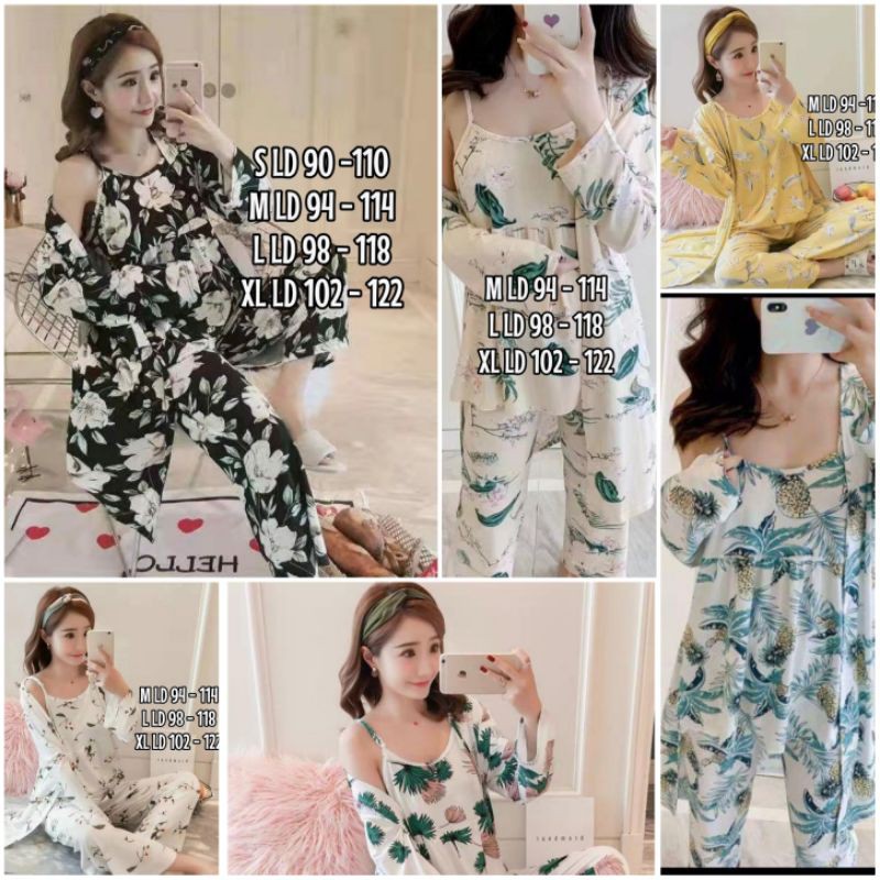 Piyama kimono import murah/baju tidur kimono import/fashion wanita import murah