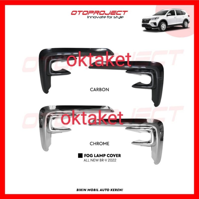 cover ring foglamp Honda BRV 2022 chrome &amp; Carbon otoproject