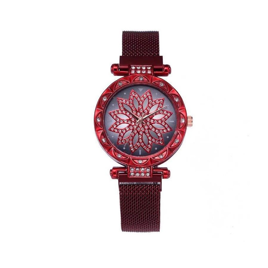 Grosir - J405 Jam Tangan Magnet Putar / Diamond Spin / Jam Arloji / Jam Analog / Jam Wanita