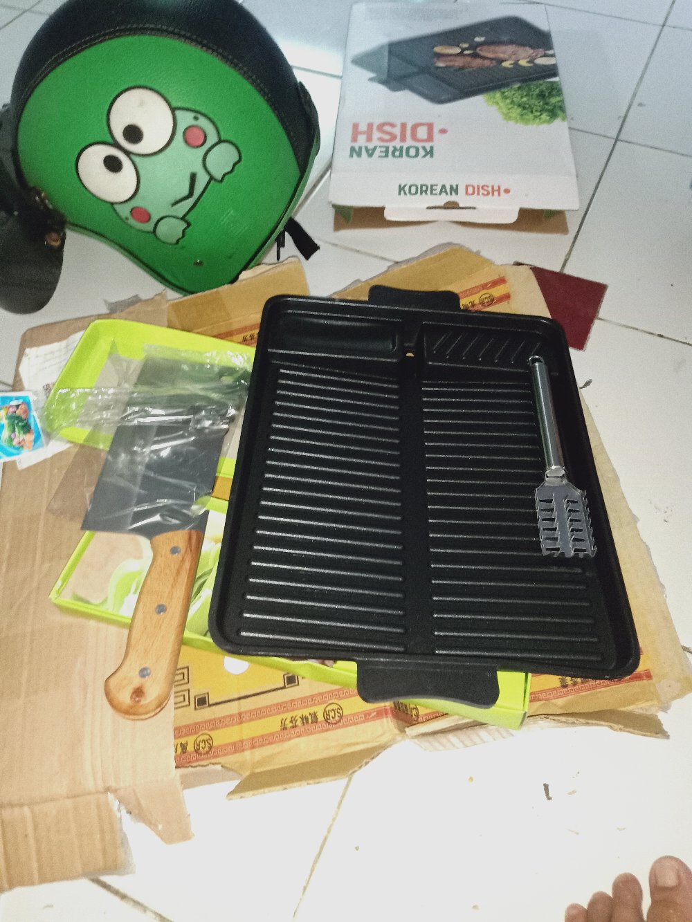 Golok Pisau Dapur Daging Tulang Stainless Steel