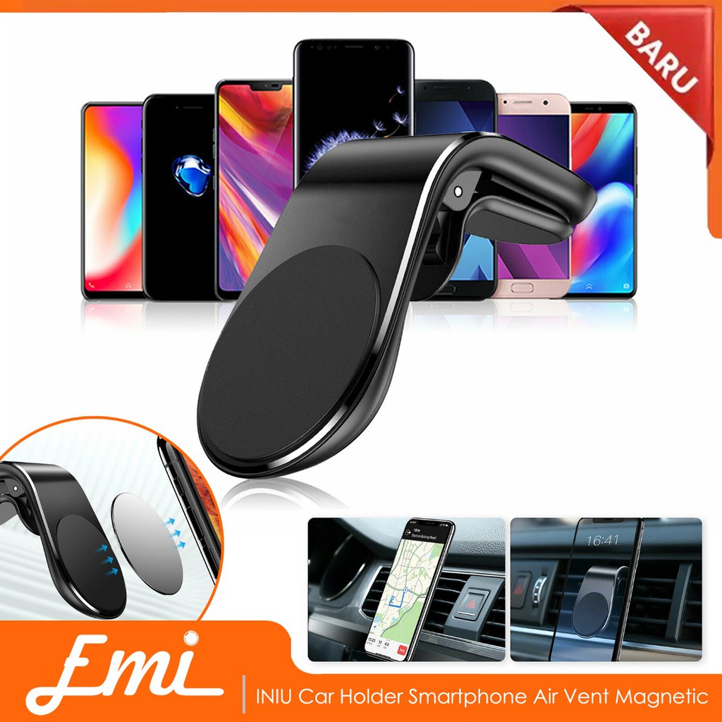 INIU Car Holder Smartphone Air Vent Magnetic Pegangan Handphone