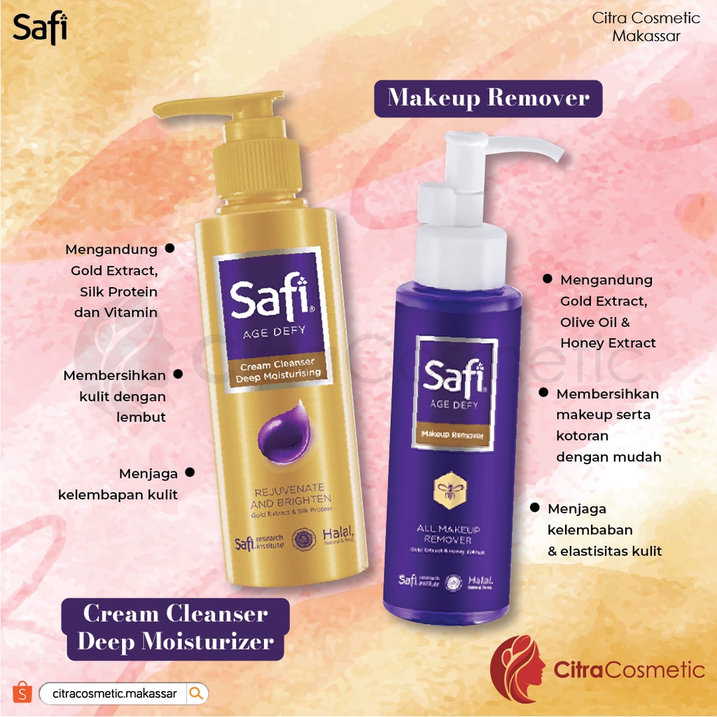 Safi Age Defy Series Serum | Deep Moisturizer | Gold Water | Remover | Cream | Booster | Refiner | Youth Elixir