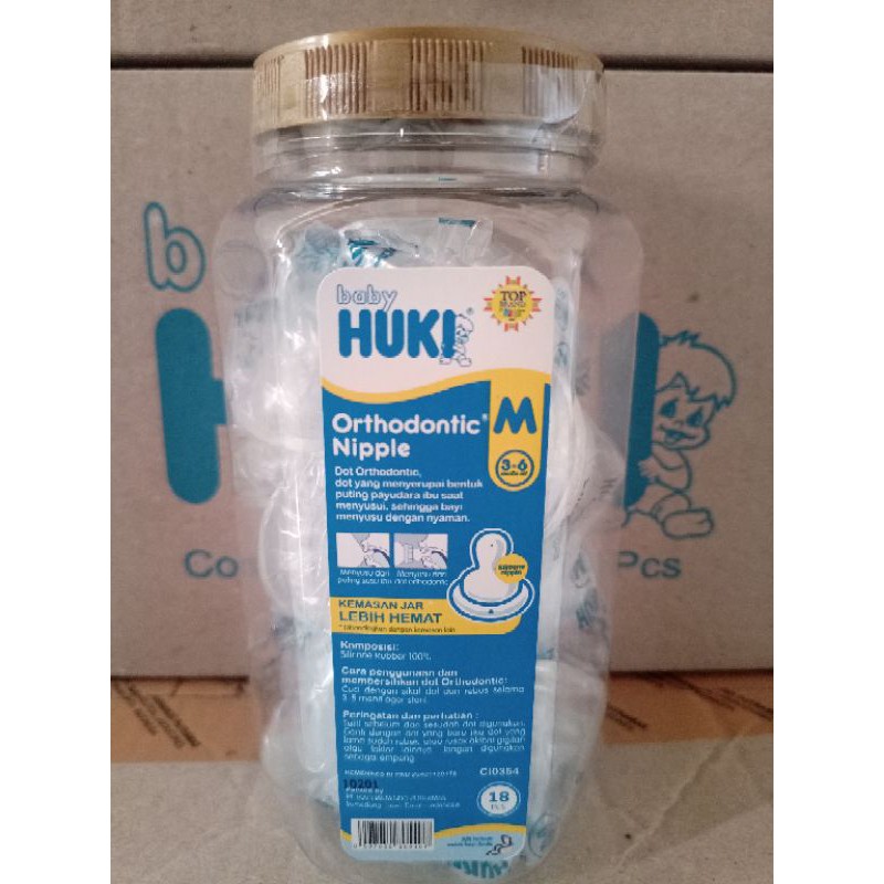 DOT HUKI BULAT GEPENG ORTHODONTIC TOPLES (18pc) / dot huki jar 18pc #VITAMIN_KU