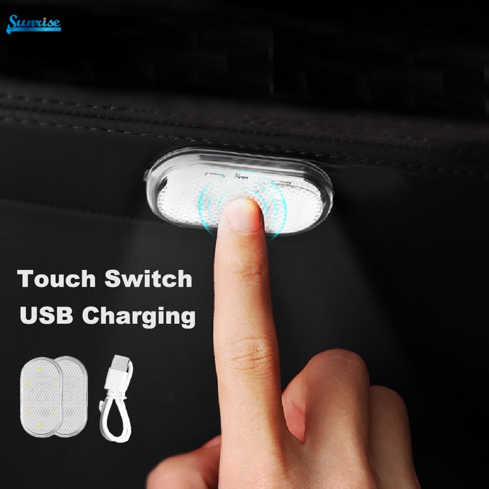 Lampu Baca 6-led Mini Tenaga Usb Untuk Atap Mobil