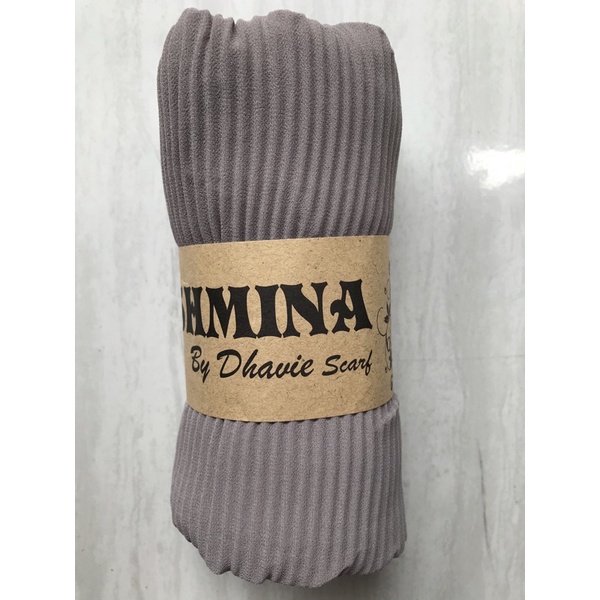 Hijab Pasmina plisket premium / Pasmina Plisket lidi / Pasmina pleated shawl / Pashmina plisket Tanpa Garis Tengah-19 grey fullplisket