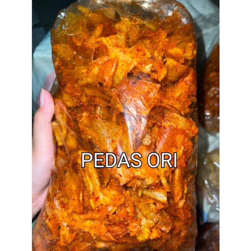 

Kripik setan / kripset extra pedas 250 gram