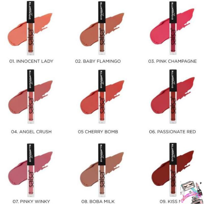 ☃️Cutezz_Ching1☃️Salsa Dynamatte Lip Cream 5g - Lip Cream Matte