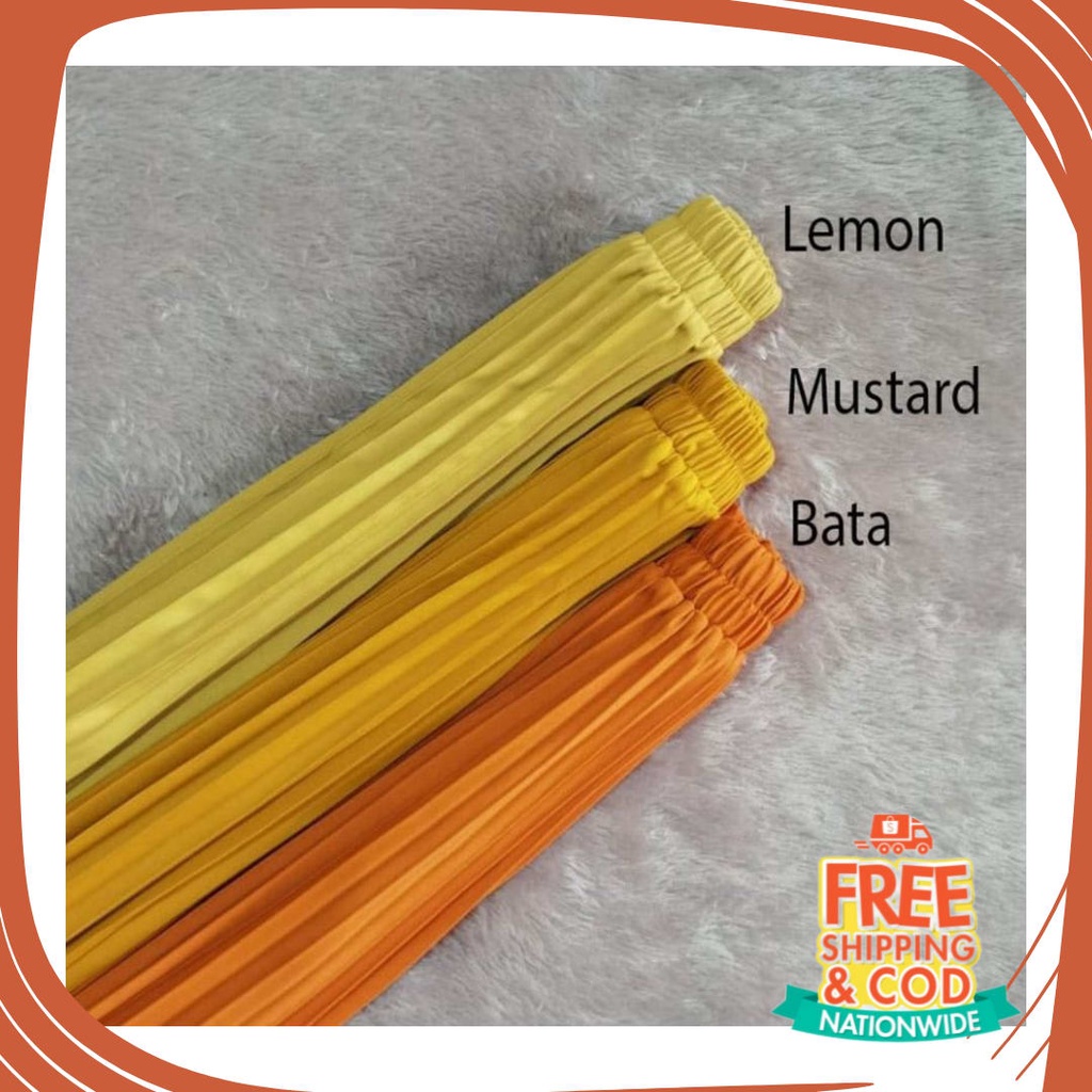 Bawahan remaja Anak Sekolah Kuliah Dewasa Street /  Rok Plisket Wanita Dewasa Polos Panjang Bahan Pr