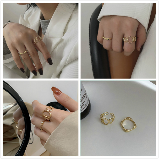 2 Pcs Dalam Desain Angin Cincin Akal Tinggi A&amp;6