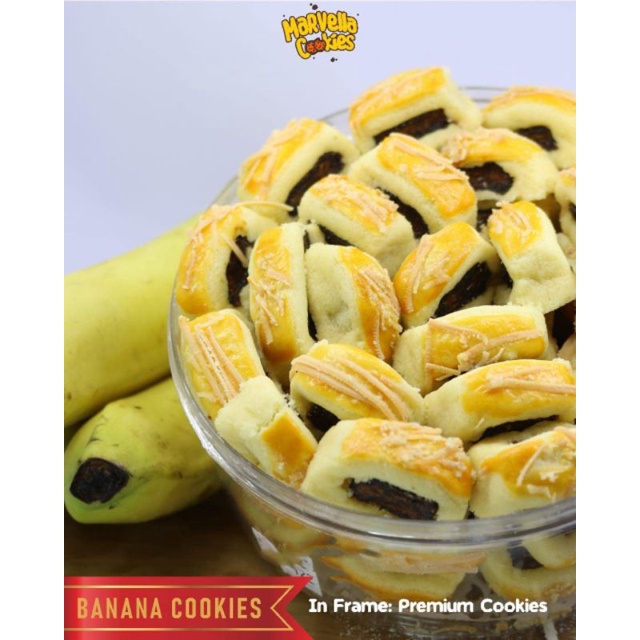 Marvella Cookies Banana Cheese Kue Kering