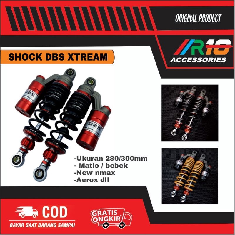 SHOCK DBS XTREAM COPY KTC AEROX / NEW NMAX / BEBEK / RX KING / MATIC 280MM/300MM