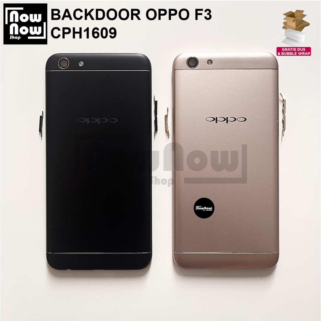 Backdoor Tutup Belakang Baterai Oppo F3 CPH1609 Backcover Back Casing Housing Cover Belakang Back Case