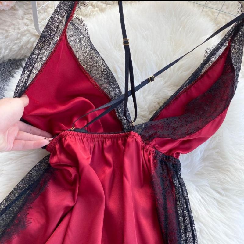 SLS06 Lingerie satin / Lingerie premium / lingerie sexy / lingery murah-3