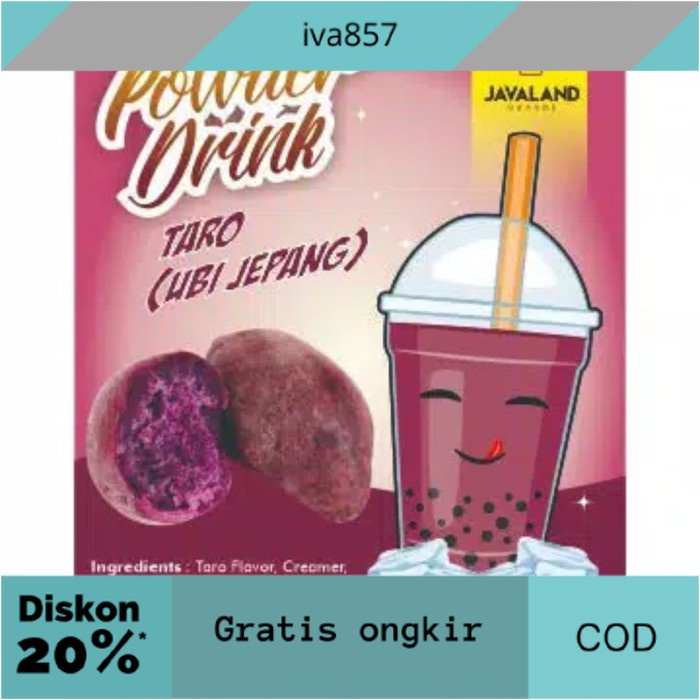 

PROMO BUBUK MINUMAN TARO GRATIS ONGKIR