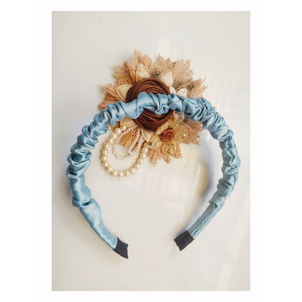 bando scrunchie satin ala Korea anti patah harga murah / bando Nagita