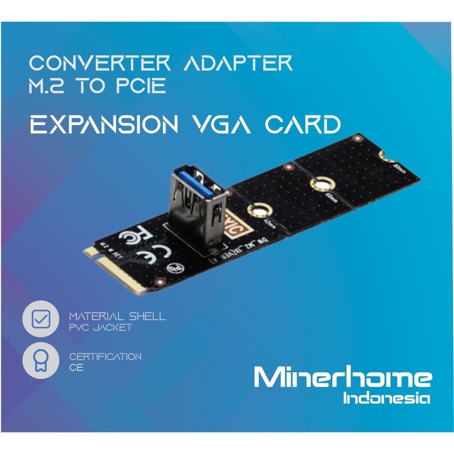 Converter M2 NGFF to PCIE Expansion VGA Card