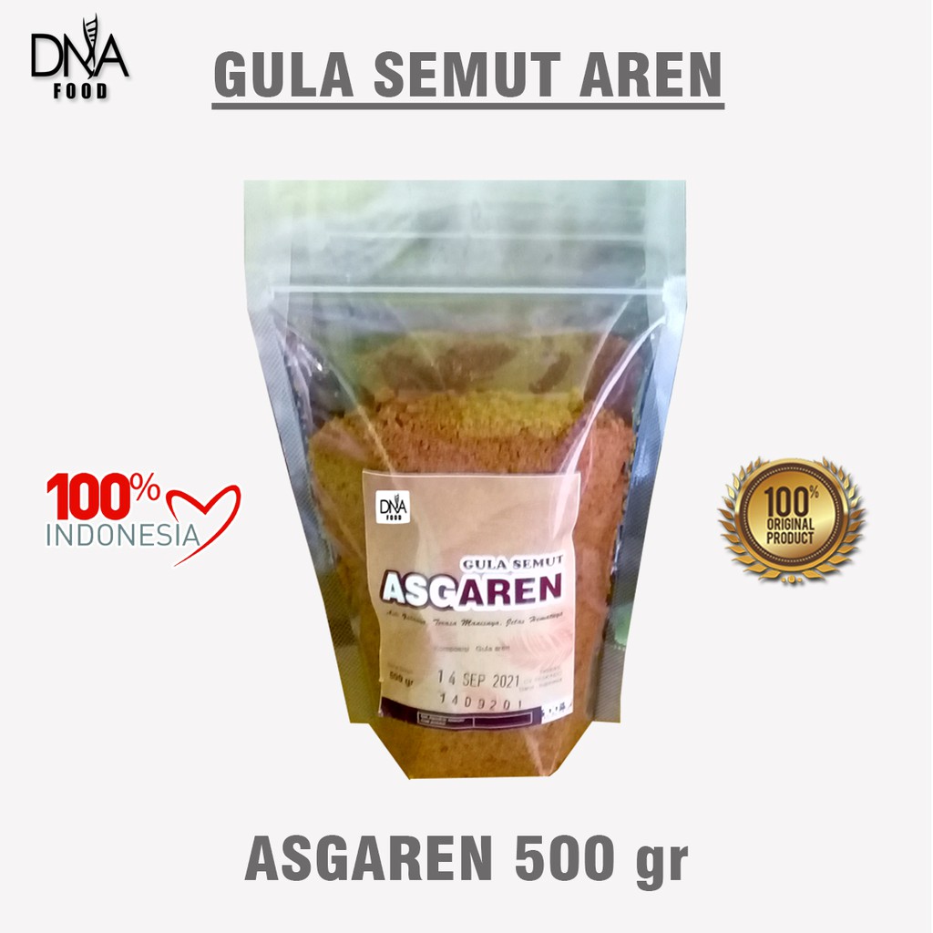 

GULA SEMUT AREN ALAMI 100% TANPA BAHAN PENGAWET (ASGAREN 500GR)