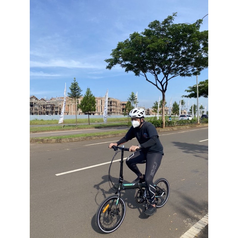 Sepeda Lipat Fold X Andalas - Sumatera Black Edition - Two Fold