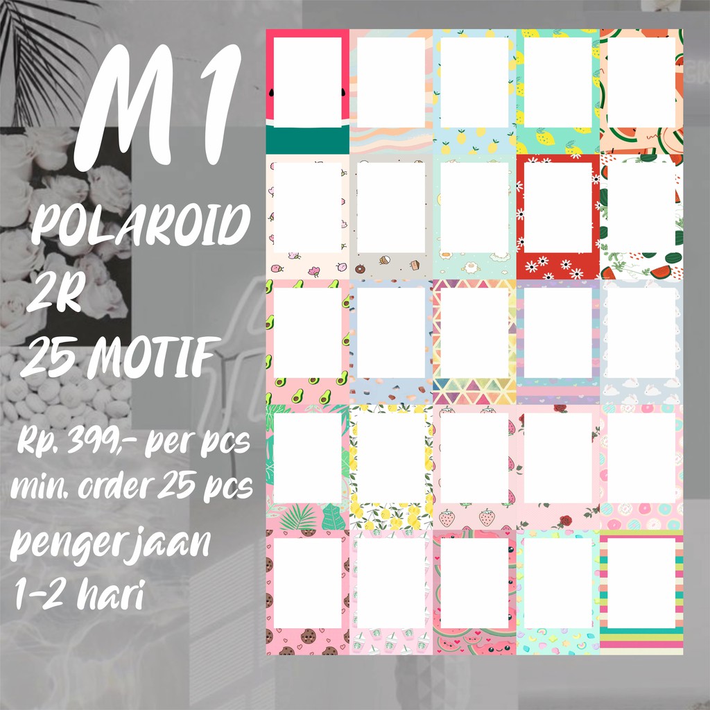

CETAK POLAROID MOTIF HD MURAH FREE BUBBLE WRAP + PHOTOSTRIP BTS
