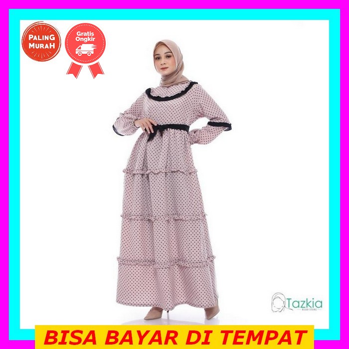 Dress Casual Wanita Korean Bahan Shakila Style Trendy Korea Modern Murah Populer Terbaru Sunly Flow 