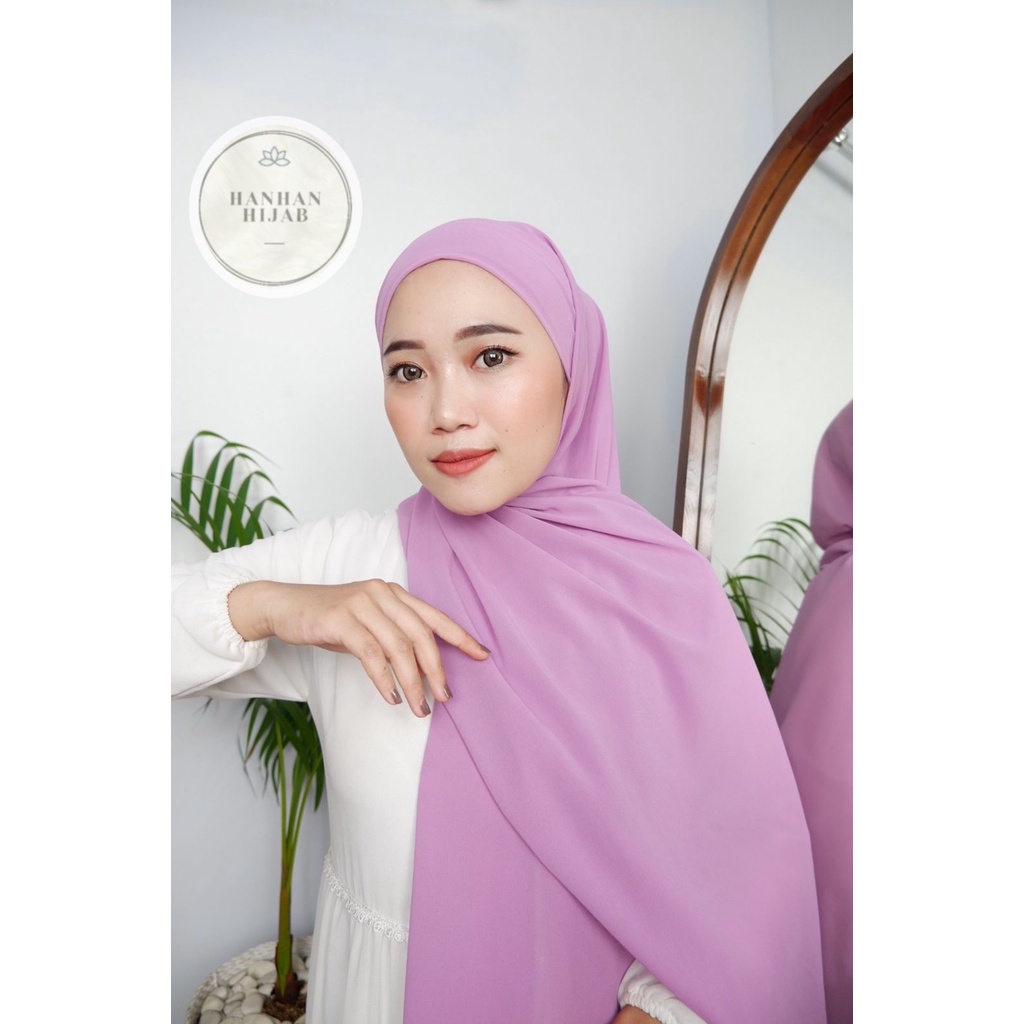 𝗛𝗮𝗻𝗵𝗮𝗻 𝗛𝗶𝗷𝗮𝗯 - (100K Get 4) Pashmina Instan Tali Malaysia Ceruty Babydoll