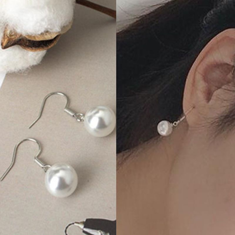 anting kait mutiara simpel anting kait mute anting sehari-hari