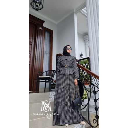 Bonia One set Skirt Original Mona syar'i